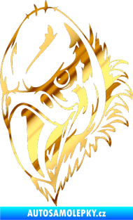 Samolepka Predators 052 levá chrom fólie zlatá zrcadlová