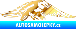 Samolepka Predators 074 pravá chrom fólie zlatá zrcadlová