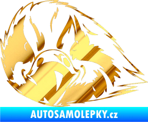 Samolepka Predators 079 levá chrom fólie zlatá zrcadlová