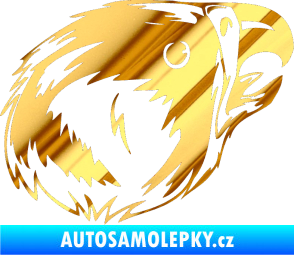 Samolepka Predators 095 pravá chrom fólie zlatá zrcadlová