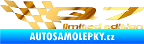 Samolepka Q7 limited edition levá chrom fólie zlatá zrcadlová