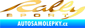 Samolepka Rally sport 002 chrom fólie zlatá zrcadlová