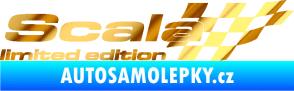Samolepka Scala limited edition pravá chrom fólie zlatá zrcadlová
