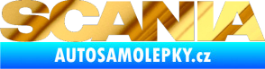 Samolepka Scania chrom fólie zlatá zrcadlová