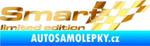 Samolepka Smart limited edition pravá chrom fólie zlatá zrcadlová