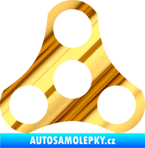 Samolepka Spinner chrom fólie zlatá zrcadlová