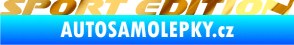 Samolepka Sport edition 003 nápis chrom fólie zlatá zrcadlová