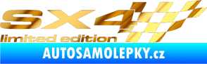 Samolepka SX4 limited edition pravá chrom fólie zlatá zrcadlová