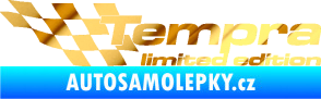 Samolepka Tempra limited edition levá chrom fólie zlatá zrcadlová
