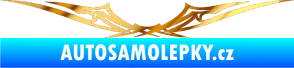 Samolepka Tetování 017 chrom fólie zlatá zrcadlová