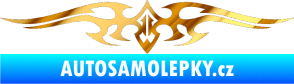 Samolepka Tetování 018 chrom fólie zlatá zrcadlová