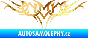 Samolepka Tetování 021 chrom fólie zlatá zrcadlová