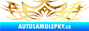 Samolepka Tetování 027 chrom fólie zlatá zrcadlová
