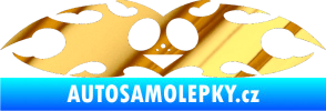 Samolepka Tetování 038 chrom fólie zlatá zrcadlová