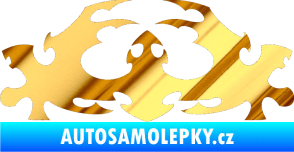 Samolepka Tetování 039 chrom fólie zlatá zrcadlová