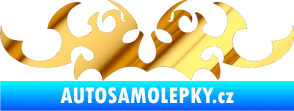 Samolepka Tetování 040 chrom fólie zlatá zrcadlová