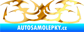 Samolepka Tetování 044 chrom fólie zlatá zrcadlová