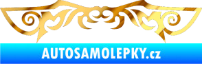 Samolepka Tetování 054 chrom fólie zlatá zrcadlová