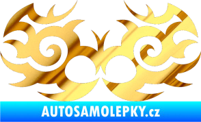 Samolepka Tetování 056 chrom fólie zlatá zrcadlová