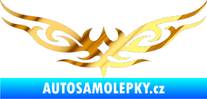 Samolepka Tetování 060 chrom fólie zlatá zrcadlová