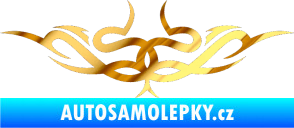 Samolepka Tetování 061 chrom fólie zlatá zrcadlová