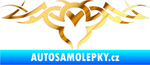 Samolepka Tetování 062 chrom fólie zlatá zrcadlová