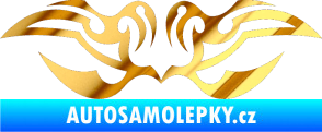 Samolepka Tetování 066 chrom fólie zlatá zrcadlová