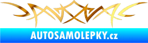 Samolepka Tetování 068 chrom fólie zlatá zrcadlová
