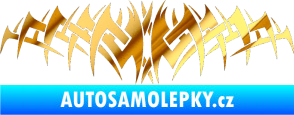 Samolepka Tetování 075 chrom fólie zlatá zrcadlová