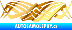 Samolepka Tetování 076 chrom fólie zlatá zrcadlová