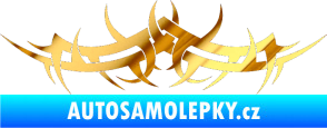 Samolepka Tetování 078 chrom fólie zlatá zrcadlová