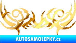 Samolepka Tetování 085 chrom fólie zlatá zrcadlová