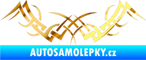 Samolepka Tetování 087 chrom fólie zlatá zrcadlová