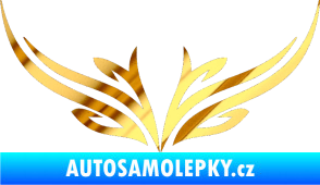 Samolepka Tetování 091 chrom fólie zlatá zrcadlová