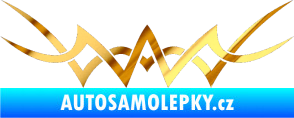 Samolepka Tetování 093 chrom fólie zlatá zrcadlová