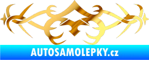 Samolepka Tetování 099 chrom fólie zlatá zrcadlová