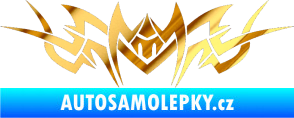 Samolepka Tetování 101 chrom fólie zlatá zrcadlová