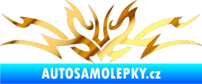 Samolepka Tetování 102 chrom fólie zlatá zrcadlová