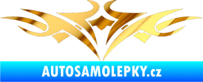 Samolepka Tetování 106 chrom fólie zlatá zrcadlová