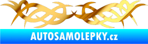 Samolepka Tetování 109 chrom fólie zlatá zrcadlová