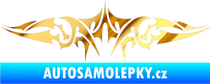 Samolepka Tetování 120 chrom fólie zlatá zrcadlová