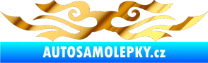 Samolepka Tetování 134 chrom fólie zlatá zrcadlová