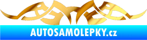 Samolepka Tetování 141 chrom fólie zlatá zrcadlová