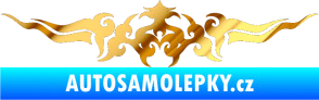 Samolepka Tetování 142 chrom fólie zlatá zrcadlová