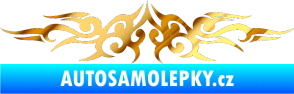 Samolepka Tetování 143 chrom fólie zlatá zrcadlová