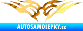 Samolepka Tetování 146 chrom fólie zlatá zrcadlová