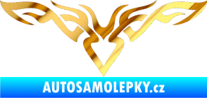 Samolepka Tetování 147 chrom fólie zlatá zrcadlová