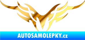 Samolepka Tetování 148 chrom fólie zlatá zrcadlová