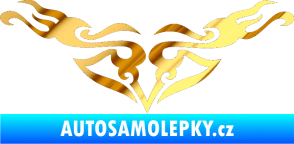 Samolepka Tetování 153 chrom fólie zlatá zrcadlová
