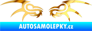 Samolepka Tetování 181 chrom fólie zlatá zrcadlová